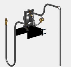 Wall-mounted suction oil pump kit. - 4LF0930