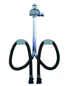 Wall-mounted kit with rigid tube-double nozzle - 4GC0700