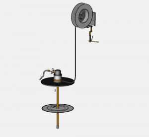 Grease pump kit 200kgs. 15 m hose reel - 4LD0820